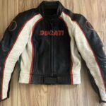 Ducati Black And White Motorcycle Racing Leather Jacket