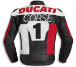 Ducati Corse Motorcycle Racing Leather Jacket - Image 2