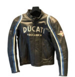 Ducati Meccanica Motorcycle Racing Leather Jacket