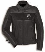Ducati Motorcycle Black Leather Jacket