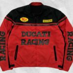 Ducati Motorcycle Racing Red And Black Textile Jacket