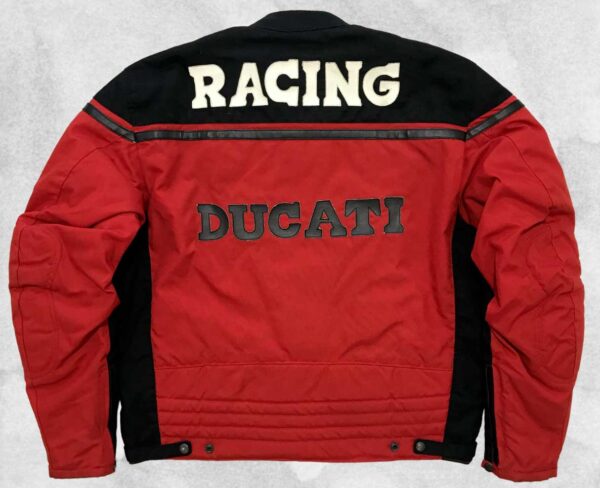 Ducati Motorcycle Racing Red And Black Textile Jacket - Image 2