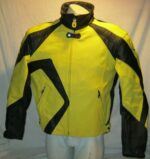 Ducati Motorcycle Yellow And Black Leather Jacket - Image 2