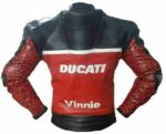 Ducati Vinnie Motorcycle Racing Leather Jacket - Image 2
