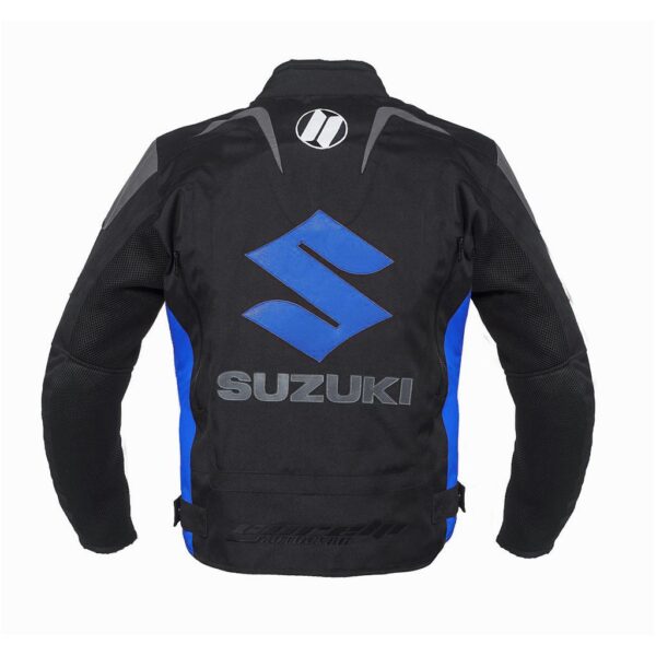 Corelli MG Suzuki Blue Textile Motorcycle Jacket - Image 2