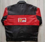 Ferrari Black And Red Motorcycle Racing Leather Jacket - Image 2