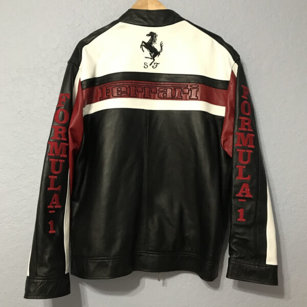 Ferrari Formula One Motorcycle Leather Jacket - Image 2