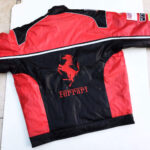 Ferrari Motorcycle Black And Red Racing Leather Jacket - Image 2