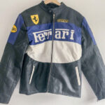 Ferrari Motorcycle Racing Leather Jacket