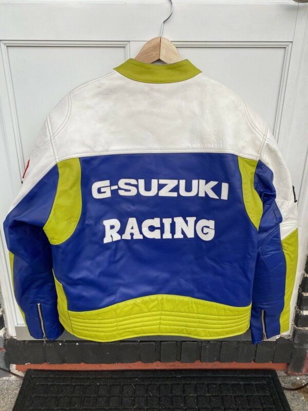 G-Suzuki Motorcycle Racing Leather Jacket - Image 2