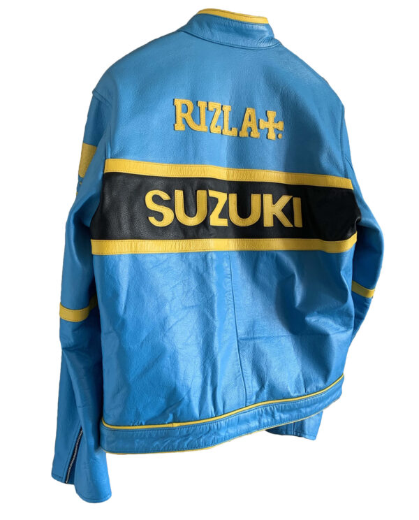 GSXR Suzuki Rizla Motorcycle Leather Jacket - Image 3