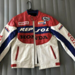 HRC Honda Repsol Motorcycle Racing Leather Jacket