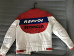 HRC Honda Repsol Motorcycle Racing Leather Jacket - Image 2