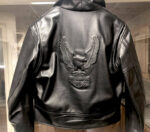 Harley Davidson Embossed Eagle Black Leather Jacket