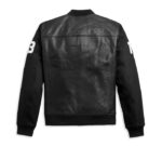 Harley Davidson HD MC Mixed Media Bomber Jacket - Image 2