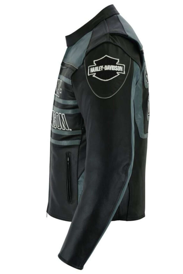 Harley Davidson Marker Black Leather Jacket - Image 3