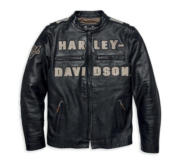 Harley Davidson Race Inspired 1903 Leather Jacket - Image 2