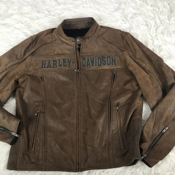 Harley-Davidson-Roadway-Brown-Leather-Jacket-1.jpg Harley Davidson Roadway Brown Leather Jacket - Image 1