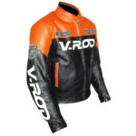 Harley Davidson V Rod Motorcycle Racing Leather Jacket - Image 3