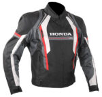 Honda Motorcycle Black And Gray Textile Jacket
