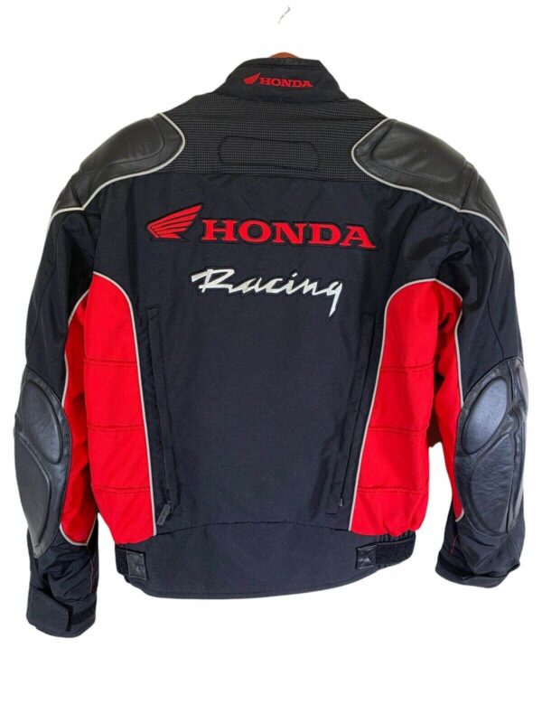 Honda Motorcycle Black And Red Racing Jacket - Image 2