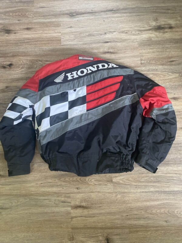 Honda Motorcycle Black And Red Textile Jacket - Image 2