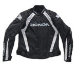 Honda Motorcycle Black And White Textile Jacket