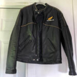 Honda Motorcycle Black Leather Jacket