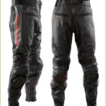 Honda Motorcycle Black Leather Pant