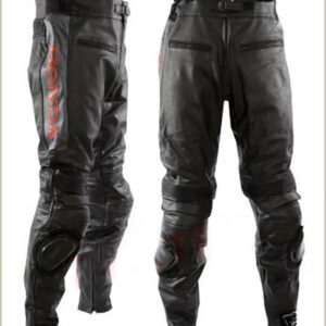 Honda Motorcycle Black Leather Pant
