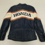 Honda Motorcycle Blue Racing Leather Jacket