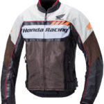 Honda Motorcycle Brown And White Racing Jacket