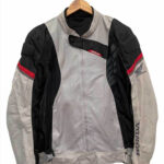 Honda Motorcycle Gray And Black Racing Textile Jacket