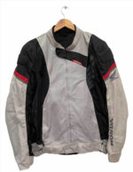 Honda Motorcycle Gray And Black Racing Textile Jacket