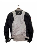 Honda Motorcycle Gray And Black Racing Textile Jacket - Image 2