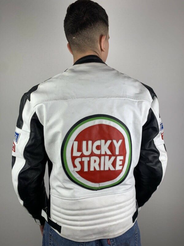 Honda Motorcycle Lucky Strike Leather Jacket - Image 2