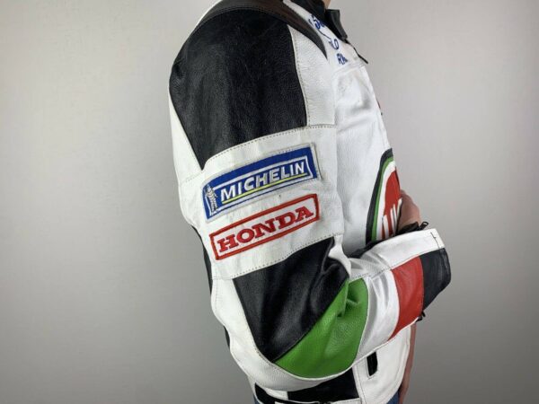 Honda Motorcycle Lucky Strike Leather Jacket - Image 3