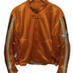 Honda Motorcycle Orange Racing Textile Jacket