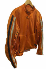 Honda Motorcycle Orange Racing Textile Jacket - Image 3