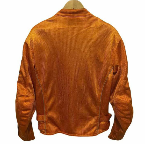 Honda Motorcycle Orange Racing Textile Jacket - Image 4