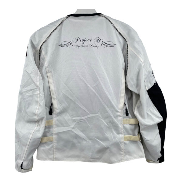 Honda Motorcycle Racing White Textile Jacket - Image 2