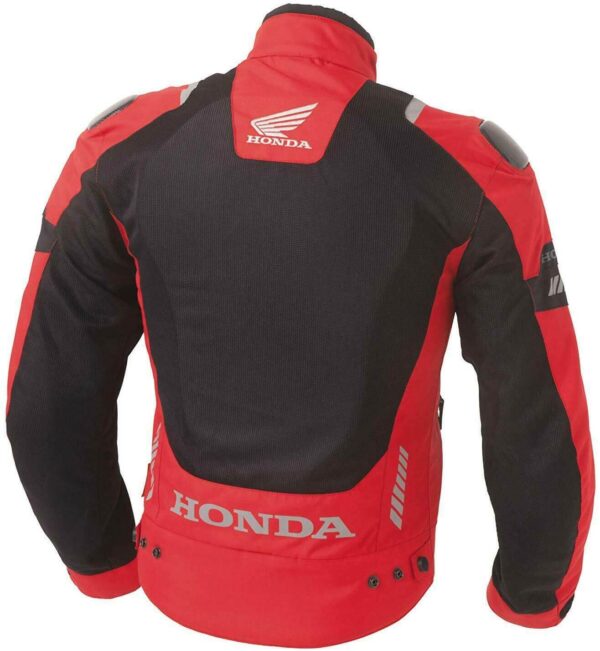Honda Motorcycle Red And Black Racing Textile Jacket - Image 2