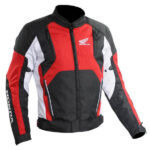 Honda Motorcycle Red And Black Textile Jacket