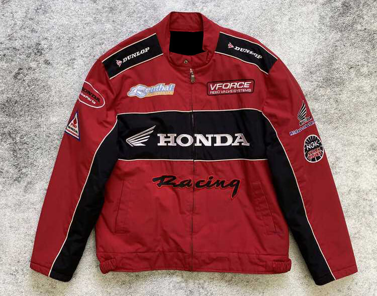 Honda-Motorcycle-Red-Racing-Textile-Jacket-1.jpg Honda Motorcycle Red Racing Textile Jacket - Image 1