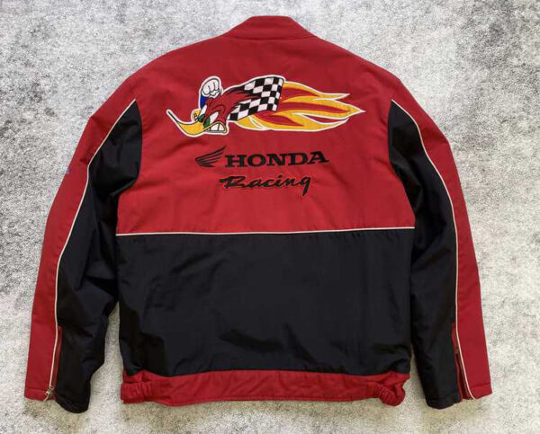 Honda Motorcycle Red Racing Textile Jacket - Image 2