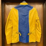Honda Motorcycle Yellow And Blue Racing Leather Jacket - Image 2