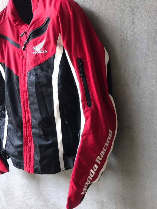 Honda Red And Black Motorcycle Textile Jacket - Image 3
