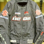 Icon Suzuki GSXR Motorcycle Black Textile Jacket