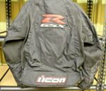 Icon Suzuki GSXR Motorcycle Black Textile Jacket - Image 2