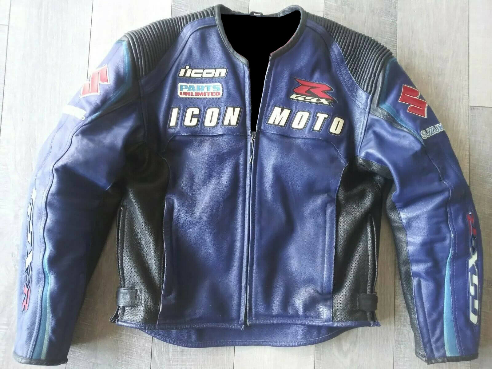 Icon-Suzuki-GSXR-Motorcycle-Racing-Leather-Jacket-1.jpg Icon Suzuki GSXR Motorcycle Racing Leather Jacket - Image 1